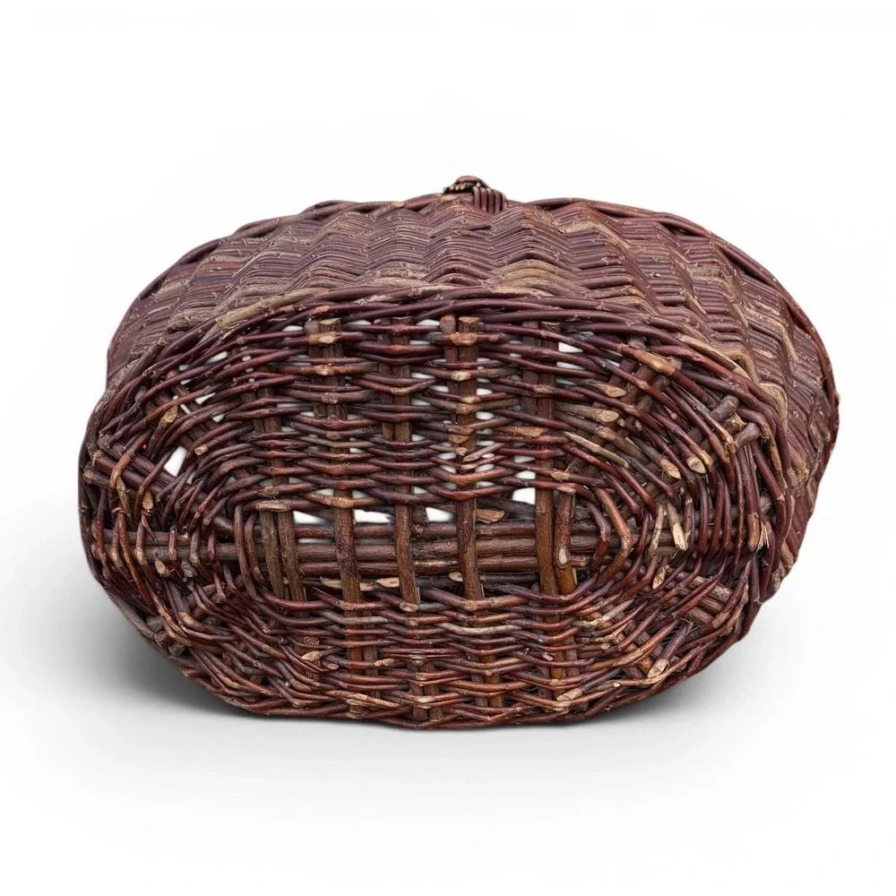 VTG Market Basket French Country Wicker Woven 18
